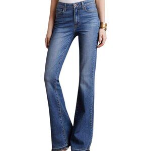 Paige Jeans Flares Womens High Rise Bell Canyon Medium Wash Stretch Denim 25